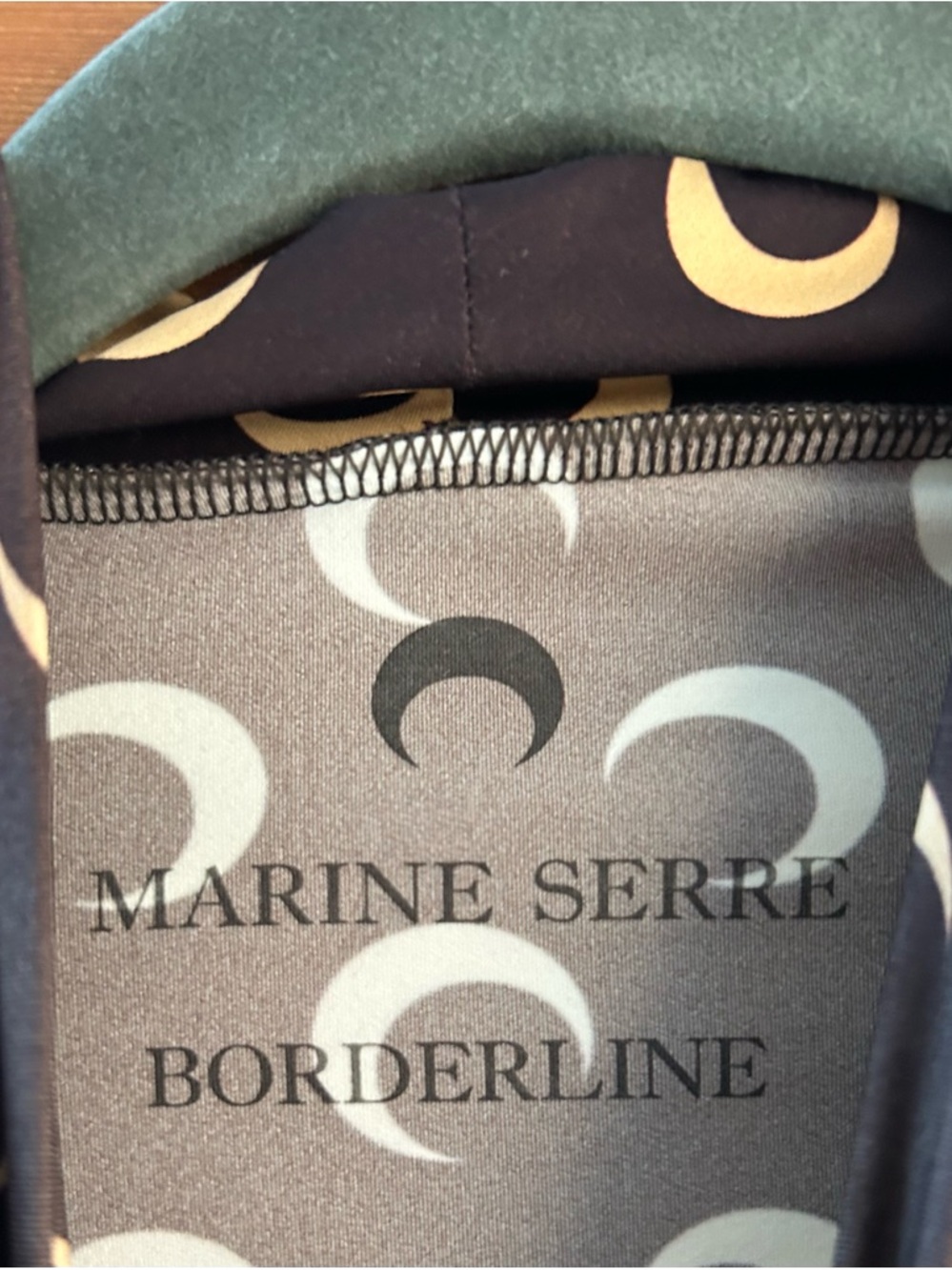 Marine Serre Borderline Crescent Moon Print High Neck Top - Picture 2 of 8
